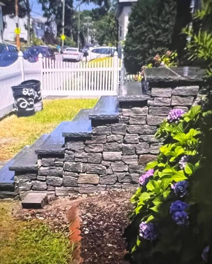Stone Walls by JL Masonry — Elegant and durable stone walls for property lines, gardens, and retaining.